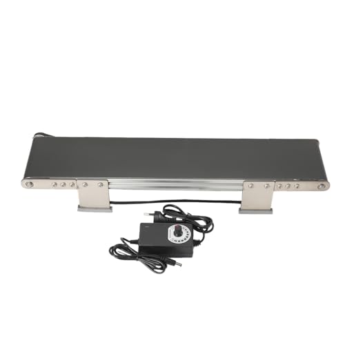 L-home Edelstahl Mini-Förderautomat, DC 12V Elektrisches Desktop Förderband Einstellbare Geschwindigkeit, Automatisches Förderband mit Adapter Geeignet für Reibung Experiment Gerät, 50x10cm L-home Edelstahl Mini-Förderautomat, DC 12V Elektrisches Desktop Förderband Einstellbare Geschwindigkeit, Automatisches Förderband mit Adapter Geeignet für Reibung Experiment Gerät, 50x10cm von L-home