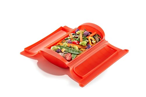 Lékué-Dampfbox, 1-2 Personen, rot, 3400600R10U004 von Lékué