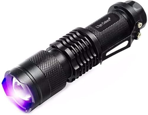 Llys Colors UV Taschenlampe 365nm Weißlicht LED Einstellbare Fokus Taschenlampe von L'lysColors