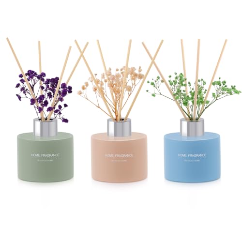 L'odeur Vill Reed Diffuser Set Lavendel/Leinen/Vanille, 4.06 oz x 3 duftender Diffuser mit 12 Fragrance Sticks, Home raumduft Duft ätherisches Öl Reed Diffuser für Zuhause Badezimmer Regal Dekor. L'odeur Vill Reed Diffuser Set Lavendel/Leinen/Vanille, 4.06 oz x 3 duftender Diffuser mit 12 Fragrance Sticks, Home raumduft Duft ätherisches Öl Reed Diffuser für Zuhause Badezimmer Regal Dekor. von L'odeur Vill