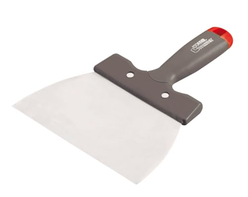 L'outil parfait - Pfannenwender, breit oder Messer - Spachtel aus gehärtetem Edelstahl mit Polypropylengriff - Traditionelles Werkzeug - 10 cm Klinge von L'outil parfait