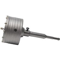 100 mm Beton-Lochsägen-Bit mit 110 mm SDS-Plus-Adapter + Spiralbohrer + Positionierungsschraube, für Ziegel, Beton, Zement, Stein und 100 mm Beton-Lochsägen-Bit mit 110 mm SDS-Plus-Adapter + Spiralbohrer + Positionierungsschraube, für Ziegel, Beton, Zement, Stein und von L&H-CFCAHL