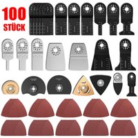 100-teiliges Oszillierendes Sägeblatt-Set, Zubehörset für Multifunktionswerkzeuge (Fein Multimaster, Dremel, Makita, Einhell, Bimetall, Hartstahl) von L&H-CFCAHL