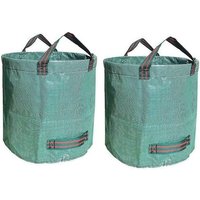 2 Stück x 500L Gartensäcke 50KG XXL, Robuste Gartenabfallsäcke Gartenabfallsack Robuster PP-Abfallsack Wiederverwendbarer und Stabiler Gartensack von L&H-CFCAHL