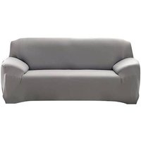 2er Sofabezug 145-185 cm - Stretch mit Armlehnen - Grau - Universal von L&H-CFCAHL