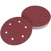 30 Stück Schleifpapier 225mm Klett Schleifscheiben 225mm Körnung 120er 6 Loch in Rot für Trockenbauschleifer Exzenterschleifer Schleifgiraffe von L&H-CFCAHL