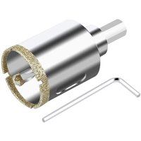 32 mm Diamant-Lochsäge mit Zentrierführungsbohrer, Diamant-Kernbohrer für Glas, Fliesen, Keramik, Marmor, Granit 32 mm Diamant-Lochsäge mit Zentrierführungsbohrer, Diamant-Kernbohrer für Glas, Fliesen, Keramik, Marmor, Granit von L&H-CFCAHL