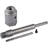50 mm Beton-Lochsägen-Bit mit 110 mm SDS-Plus-Adapter + Spiralbohrer + Positionierungsschraube, für Ziegel, Beton, Zement, Stein und Lüftungsschlitze 50 mm Beton-Lochsägen-Bit mit 110 mm SDS-Plus-Adapter + Spiralbohrer + Positionierungsschraube, für Ziegel, Beton, Zement, Stein und Lüftungsschlitze von L&H-CFCAHL