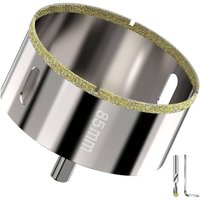 85 mm Diamant-Lochsäge mit Zentrierführungsbohrer, Diamant-Kernbohrer für Glas, Fliesen, Keramik, Marmor, Granit 85 mm Diamant-Lochsäge mit Zentrierführungsbohrer, Diamant-Kernbohrer für Glas, Fliesen, Keramik, Marmor, Granit von L&H-CFCAHL