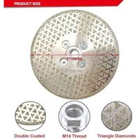 Diamanttrennscheiben 125 mm x M14, galvanisierte doppelseitige Diamant-Trenn- und Schleifscheibe für Stein, Marmor, Fliesen, Granit, von L&H-CFCAHL