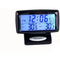 Fahrzeugthermometer mit Uhr, Temperaturmesswerkzeug, kleine Digitaluhr, elektronische Uhr, Digitalanzeige, Uhrthermometer für den Autoinnenraum Fahrzeugthermometer mit Uhr, Temperaturmesswerkzeug, kleine Digitaluhr, elektronische Uhr, Digitalanzeige, Uhrthermometer für den Autoinnenraum von L&H-CFCAHL