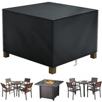 Gartenmöbel-Abdeckung, 115 x 115 x 70 cm, Schwarz, 420D Oxford, rechteckig, Gartentisch-Abdeckung, Schutzplane, Gartentisch, Outdoor-Möbel, Gartenmöbel-Abdeckung, 115 x 115 x 70 cm, Schwarz, 420D Oxford, rechteckig, Gartentisch-Abdeckung, Schutzplane, Gartentisch, Outdoor-Möbel, von L&H-CFCAHL