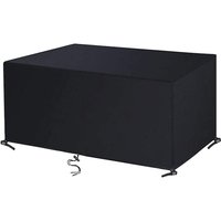 Gartenmöbel-Abdeckung, 242 x 162 x 100 cm, Schwarz, 420D Oxford, rechteckig, Gartentisch-Abdeckung, Schutzplane, Gartentisch, Outdoor-Möbel, Gartenmöbel-Abdeckung, 242 x 162 x 100 cm, Schwarz, 420D Oxford, rechteckig, Gartentisch-Abdeckung, Schutzplane, Gartentisch, Outdoor-Möbel, von L&H-CFCAHL