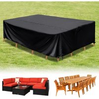 Gartenmöbel-Abdeckung 320 x 210, Gartentisch-Abdeckung 320 x 210 x 69 cm, Schutzplane für Gartentisch, Outdoor-Möbel, wasserdicht, UV-beständig, Gartenmöbel-Abdeckung 320 x 210, Gartentisch-Abdeckung 320 x 210 x 69 cm, Schutzplane für Gartentisch, Outdoor-Möbel, wasserdicht, UV-beständig, von L&H-CFCAHL