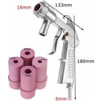 Sandstrahlpistole + 4 Keramikdüsen SBC 90-220-350 Druckluft-Sandstrahlpistole 1Stk. L&H von L&H-CFCAHL