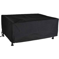 Schutzhülle 69x59x21cm 420D Oxford für Tisch-Plancha / rechteckigen Servierwagen - Wasserdicht + UV-Schutz Schwarz von L&H-CFCAHL