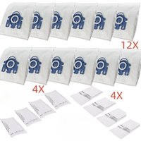 Staubsaugerbeutel 12 Staubbeutel + 8 Filter Für den Miele GN Hyclean 3D Efficiency Staubsauger von L&H-CFCAHL