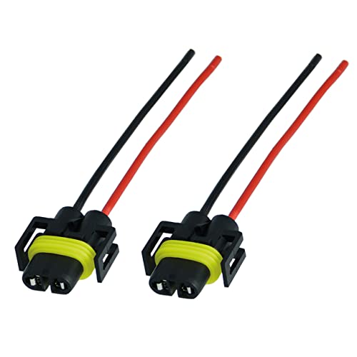 2x H8 H11 Lampen Stecker Fassung Sockel Lampenfassung Lampensockel Lampenstecker PGJ19-1 PGJ19-2 mit Kabel für Lampen Glühlampen Glühbirnen von L & P Car Design