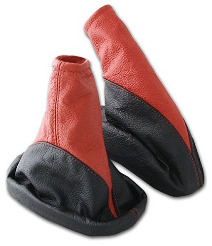 L & P Car Design L&P A104-2 Set Schaltsack Schaltmanschette + Handbremsmanschette 100% Echtleder Leder Schwarz - Rot Ersatzteil für Opel Corsa C L & P Car Design L&P A104-2 Set Schaltsack Schaltmanschette + Handbremsmanschette 100% Echtleder Leder Schwarz - Rot Ersatzteil für Opel Corsa C von L & P Car Design