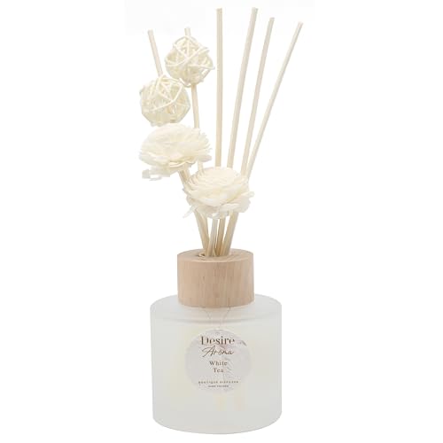 Lesser & Pavey Desire Aroma-Diffusor, Blume, 200 ml, für Raumduft, schöner Lufterfrischer für Stressabbau und ruhigen Geist, Aromatherapie-Diffusor, Geschenk für Damen und Herren von L & P Home & Gifts
