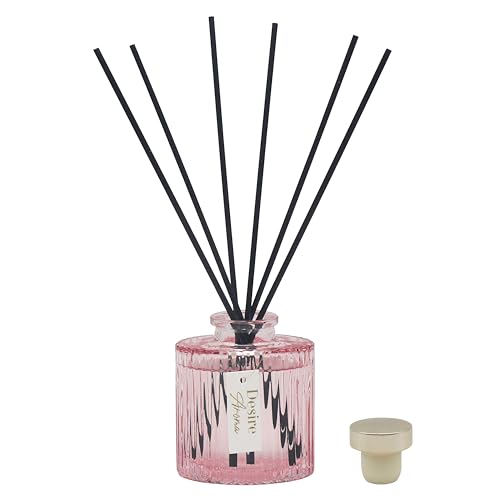 Lesser & Pavey Desire Aroma Rose & Bergamotte Diffusor, 80 ml, für Raumduft, schöner Lufterfrischer für Stressabbau und ruhigen Geist, Aromatherapie-Diffusor, Geschenk für Frauen und Männer Lesser & Pavey Desire Aroma Rose & Bergamotte Diffusor, 80 ml, für Raumduft, schöner Lufterfrischer für Stressabbau und ruhigen Geist, Aromatherapie-Diffusor, Geschenk für Frauen und Männer von L & P Home & Gifts