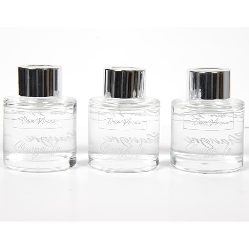 Lesser & Pavey Desire Aroma Shangri-La klares Diffusor-Set, 3-50 ml, für Raumduft, schöner Lufterfrischer für Stressabbau und ruhigen Geist, Aromatherapie-Diffusor, Geschenk für Damen und Herren von L & P Home & Gifts