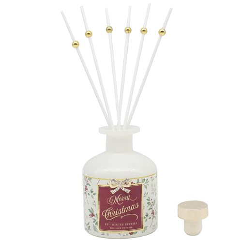 Lesser & Pavey Madelaine by Hearts Design Madelaine Red Diffusor, 200 ml, für Raumduft, schöner Lufterfrischer für Stressabbau und ruhigen Geist, Aromatherapie-Diffusor, Geschenk für Damen und Herren von L & P Home & Gifts