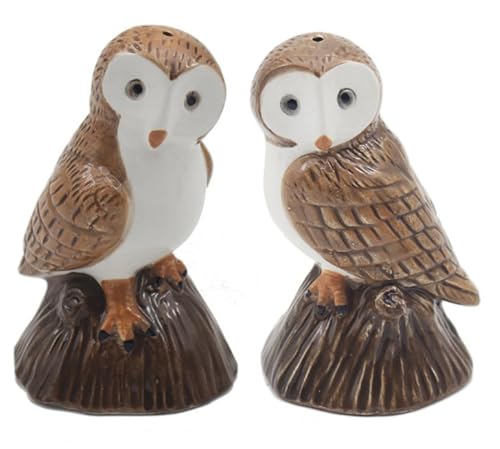 Lesser & Pavey Salz- und Pfefferstreuer-Set mit Eulen-Motiv, für alle Arten von Küche, Salz- und Pfefferstreuer aus Keramik, schöne Salz- und Pfefferstreuer, geeignet für Zuhause oder Büro Lesser & Pavey Salz- und Pfefferstreuer-Set mit Eulen-Motiv, für alle Arten von Küche, Salz- und Pfefferstreuer aus Keramik, schöne Salz- und Pfefferstreuer, geeignet für Zuhause oder Büro von L & P Home & Gifts