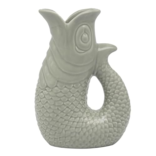 The Leonardo Collection Fischkännchen/Vase, grün, 20 cm, für Küche und Zuhause, Keramik- oder Glaskanne für mehrere Anwendungen, schöne Sahne- oder Milchkännchen-Vase für den täglichen Gebrauch, kann The Leonardo Collection Fischkännchen/Vase, grün, 20 cm, für Küche und Zuhause, Keramik- oder Glaskanne für mehrere Anwendungen, schöne Sahne- oder Milchkännchen-Vase für den täglichen Gebrauch, kann von L & P Home & Gifts