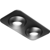 Ital Pek LED Einbauleuchte 48x25mm Focus2 Square - Led Spots speziell für Regale und Vitrine, schwarz von L&S