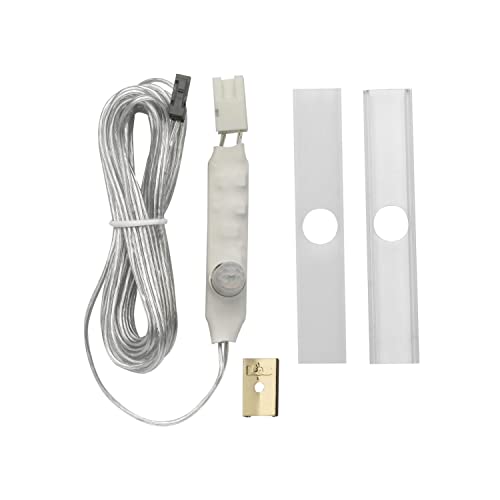 L&S Led Bewegungsmelder, Sensor Schalter mit Profilabdeckungen transparent und opal passend zu Meccano Profil MEC-1 Aufbau, MEC-3 und MEC-5, 36W, 12V von L&S