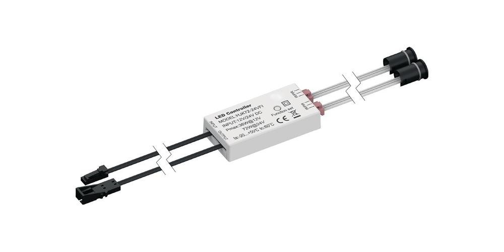 L&S Möbelbeschlag Mini IR-Sensorschalter switch 24 V 24 V Länge 60 mm 72 W weiß von L&S