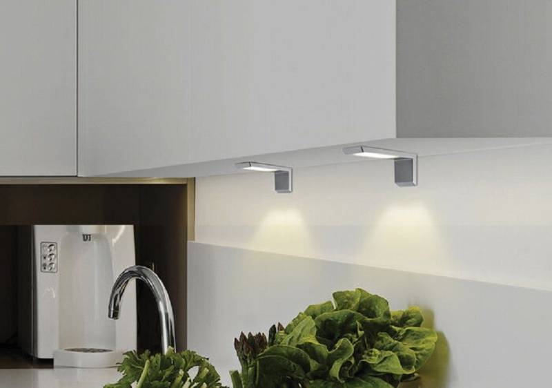 L&S Unterschrankleuchte Angle 2er SET LED Anbauleuchte mit Touchsensor inkl. Konverter von L&S