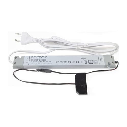 L&S LED-Konverter 12 V 30 W 255mm 6-fach Verteiler 2000mm/200mm Kabel 2.4 kg CE von L&S