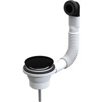 Click-Clack-Ablaufstöpsel für Waschbecken mit Überlauf in Mattschwarz L.B. Plast SLI232-N matt-schwarz von L.B. PLAST