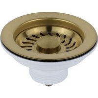 Lb Plast - Universeller Korbablauf für Küchenspüle ø 114 mm gebürstetes Gold-PVD l.b. Plast Fasolo 550-46-RFSS-KOL Gebürstetes Gold-PVD von LB PLAST