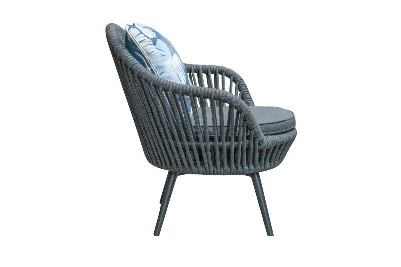 L.C. Wholesaler Drehsessel BARI ca. B81,5 H83,5 T77,5 cm in Rope Farbe dunkelgrau L.C. Wholesaler Drehsessel BARI ca. B81,5 H83,5 T77,5 cm in Rope Farbe dunkelgrau von L.C. Wholesaler