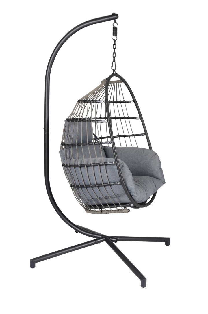 L.C. Wholesaler Hängesessel SUNAI ca. B81 H114 T64 cm in Geflecht flach grau/Rope grau L.C. Wholesaler Hängesessel SUNAI ca. B81 H114 T64 cm in Geflecht flach grau/Rope grau von L.C. Wholesaler