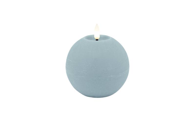 L.C. Wholesaler LED-Kugelkerze SUMMER ca. Ø 10, H 8,5cm in Summer blue rustic von L.C. Wholesaler