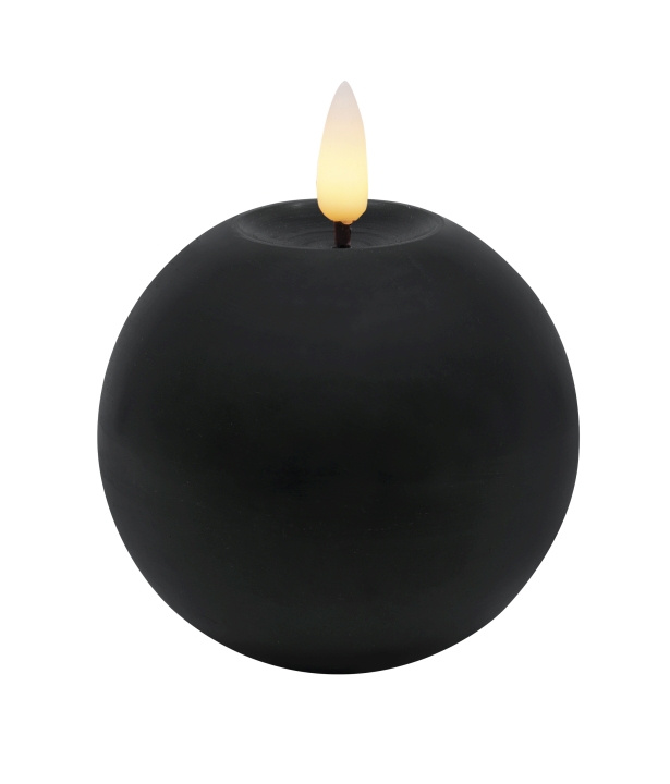 L.C. Wholesaler LED-Kugelkerze WINTER ca. Ø 8, H 7cm in black smooth, 8x7cm L.C. Wholesaler LED-Kugelkerze WINTER ca. Ø 8, H 7cm in black smooth, 8x7cm von L.C. Wholesaler