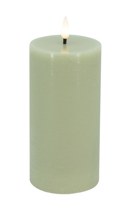 L.C. Wholesaler LED-Stumpenkerze BASIC ca. Ø 7,5, H 15cm in green rustic, 7.5x15cm L.C. Wholesaler LED-Stumpenkerze BASIC ca. Ø 7,5, H 15cm in green rustic, 7.5x15cm von L.C. Wholesaler
