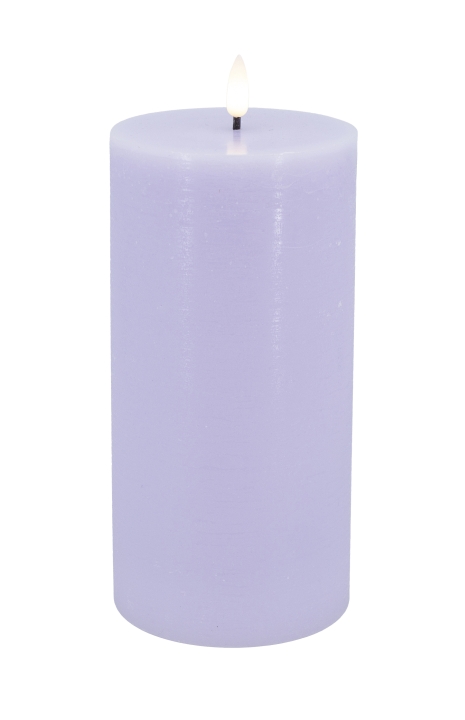 L.C. Wholesaler LED-Stumpenkerze SUMMER ca. Ø 10, H 20cm in summer blue rustic von L.C. Wholesaler