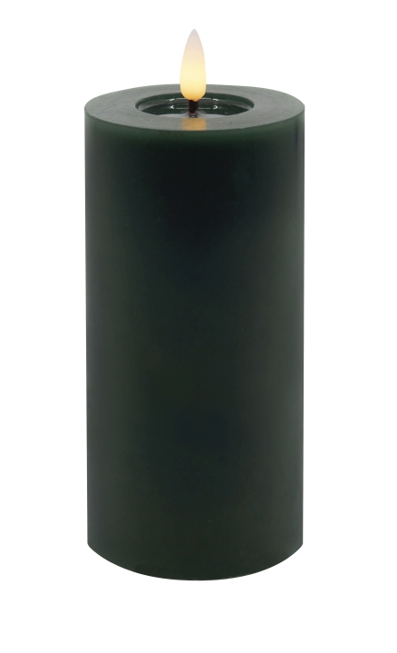L.C. Wholesaler LED-Stumpenkerze WINTER ca. Ø 7,5, H 15cm in green smooth, 7.15x15cm L.C. Wholesaler LED-Stumpenkerze WINTER ca. Ø 7,5, H 15cm in green smooth, 7.15x15cm von L.C. Wholesaler