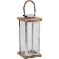 L.C. Wholesaler Laterne Silber mit Seilgriff Höhe: 45 cm, Holz / Silber L.C. Wholesaler Laterne Silber mit Seilgriff Höhe: 45 cm, Holz / Silber von L.C. Wholesaler