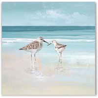 L.C. Wholesaler Ölbild Strandläufer am Meer, 60 x 60 cm Öl auf Leinwand von L.C. Wholesaler