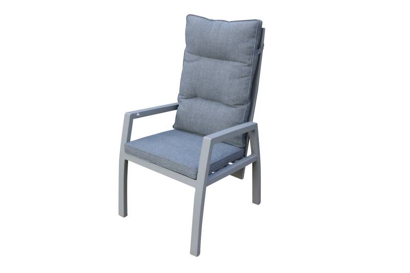 L.C. Wholesaler Positionsstuhl BONDINO ca. B59 H109 T66 cm in Aluminium, anthrazit von L.C. Wholesaler