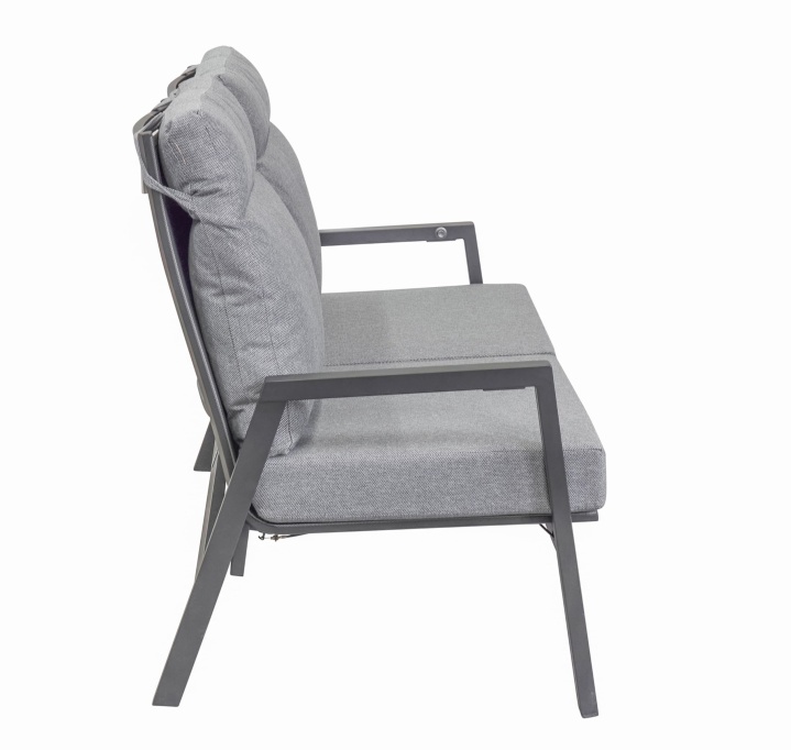 L.C. Wholesaler Sofa SONDRINO ca. B152 H98 T81 cm in Textilene silber L.C. Wholesaler Sofa SONDRINO ca. B152 H98 T81 cm in Textilene silber von L.C. Wholesaler