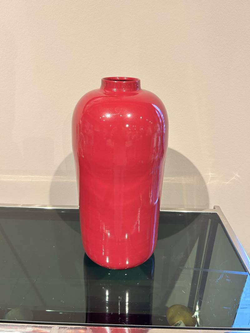 L.C. Wholesaler Vase VASE ca. H12 cm, D10 cm in 12cm, beere, eisen von L.C. Wholesaler