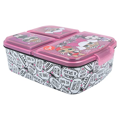 Stor 16820 Surprise Lunchbox mit 3 Fächern, Kunststoff, LOL Überraschung, Único von Stor