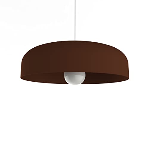 L+ Hängelampe Wohnzimmer Metall Zylinder Form Kronleuchter Moderne Küche Kronleuchter Durchmesser 40cm-50cm (Cortenbraun) von L+